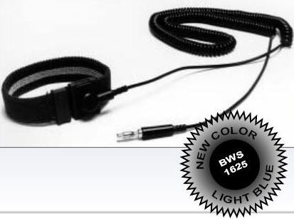 Bystat Dk Blue Elastic Wrist Strap W/ 12' Cord BWS1205