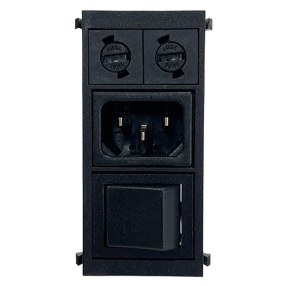 Bulgin BZV03/A0620/05 Filtered AC IEC Power Inlet, DPST 6A@250VAC, Two 5mm x 20mm Fuseholders, QC Terminals, CSA