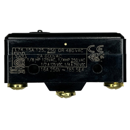 Honeywell BZ-2R-A2 Premium Large Basic Limit Switch with Pin Plunger, SPDT 15A/125VAC 0.5A/125VDC, Micro Switch