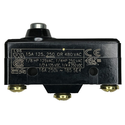 Honeywell BZ-2RD-A2 Premium Large Basic Limit Switch with Overtravel Plunger, SPDT 15A/125VAC 0.5A/125VDC, Micro Switch