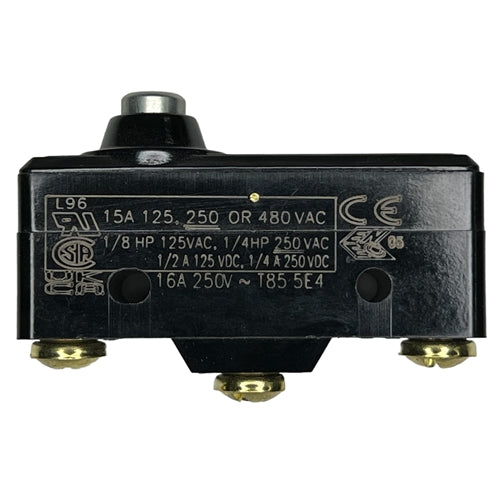 Honeywell BZ-2RD-A2 Premium Large Basic Limit Switch with Overtravel Plunger, SPDT 15A/125VAC 0.5A/125VDC, Micro Switch
