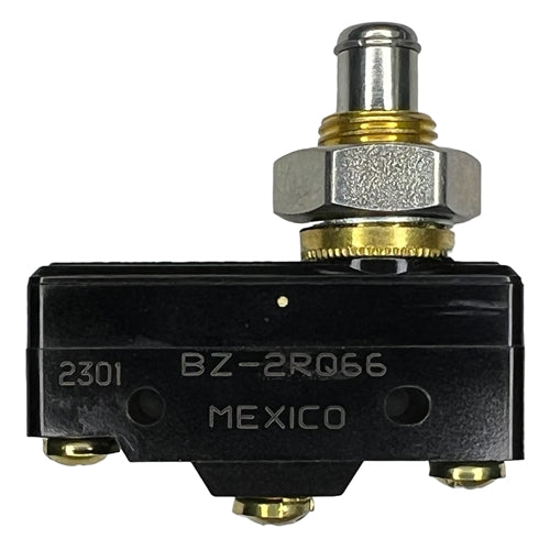 Honeywell BZ-2RQ66 Premium Large Basic Limit Switch with Plunger, SPDT 15A/125VAC 0.5A/125VDC, Micro Switch