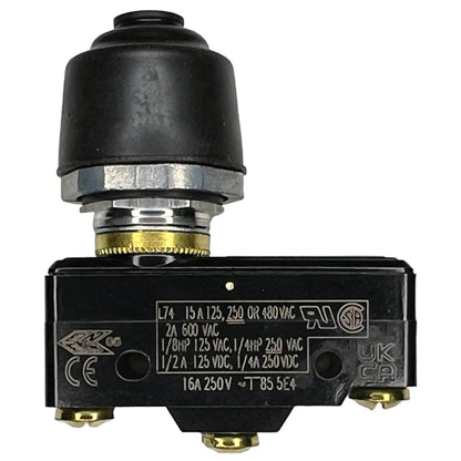 Honeywell BZ-2RQ77 Premium Large Basic Limit Switch with Overtravel Plunger, SPDT 15A/125VAC 0.5A/125VDC, Micro Switch