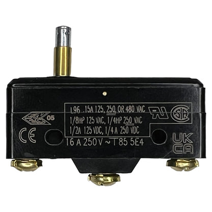 Honeywell BZ-2RS-A2 Premium Large Basic Limit Switch with O Vertravel Plunger, SPDT 15A/125VAC 0.5A/125VDC, Micro Switch