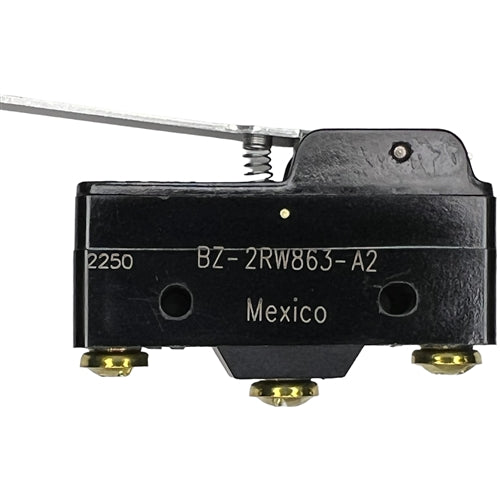 Honeywell BZ-2RW863-A2 Premium Large Basic Limit Switch, 6" Straight Lever, SPDT 15A/125VAC 0.5A/125VDC, Micro Switch