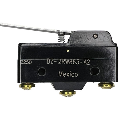 Honeywell BZ-2RW863-A2 Premium Large Basic Limit Switch, 6" Straight Lever, SPDT 15A/125VAC 0.5A/125VDC, Micro Switch