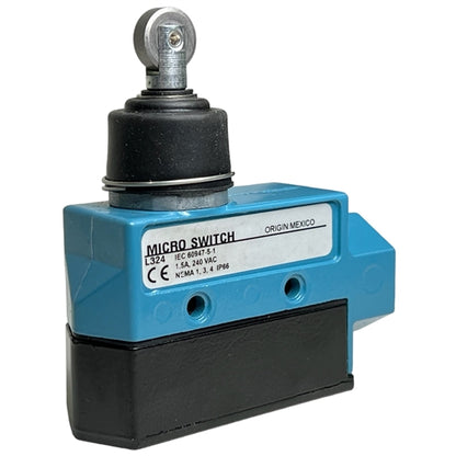 Honeywell BZE6-2RN80 Enclosed Medium-Duty Limit Switch, with Roller, SPDT 15A/125VAC 0.5A/125VDC, Micro Switch