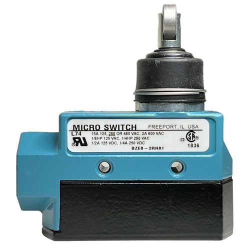 Honeywell BZE6-2RN81 Enclosed Medium-Duty Limit Switch with Cross Roller, SPDT 15A/125VAC 0.5A/125VDC, Micro Switch