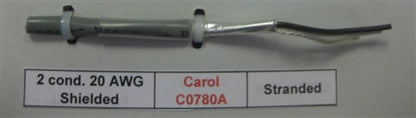 General Cable Carol 20AWG 2 Conductor Stranded Shielded Gray PVC CMG 300V 60C C0780A (305M = Full Roll)