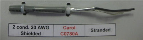 General Cable Carol 20AWG 2 Conductor Stranded Shielded Gray PVC CMG 300V 60C C0780A (305M = Full Roll)