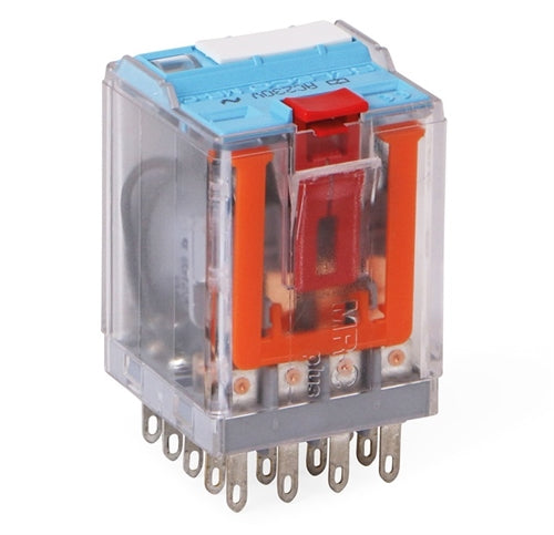 Releco C4-A40FX/DC24V Relay 24VDC 4PDT 14 Pin, 10A@250VAC/30VDC with Free Wheeling Diode