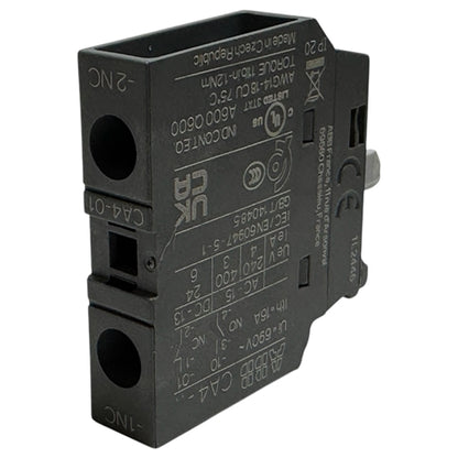 ABB CA4-01 Auxiliary Contact Block, Front Mount, 1 Pole, Screw Terminal, 6 a, 690V