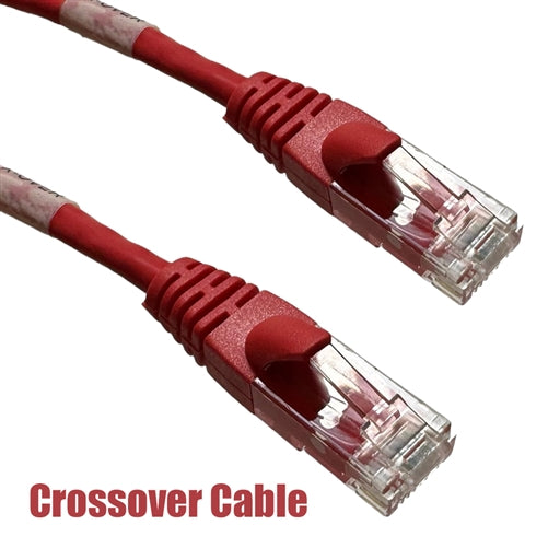 Phantom Cables CAT5EX-07RD RJ45 Cat5e Crossover Patch Cable Red 7ft