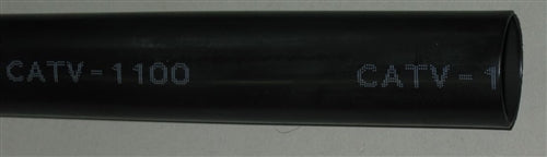 CATV-1100 Black Heat Shrink Tubing 1.1" Diameter 3:1 Shrink Ratio with Dual Wall / Adhesive Liner (4ft) Voltage: 1000V