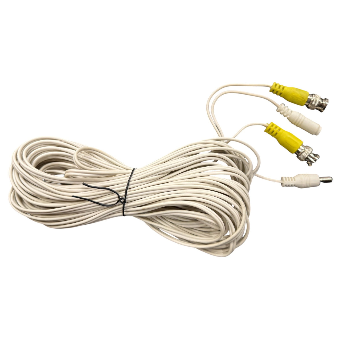 Circuit-Test CCD-BNC50-WH Security Camera Extension Cable, BNC Plug to Plug & 2.1mm Plugs, 50ft White