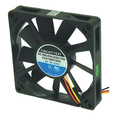 Circuit-Test CFA128015HS 12VDC Sleeve Bearing 3-WIRE Fan 80mm x 80mm x 15mm 39CFM 35dB 3000RPM
