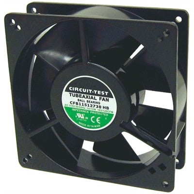 Circuit-Test CFB11512738HB 115VAC Ball Bearing Fan 127mm x 127mm x 38mm 120CFM 50dB 3000RPM