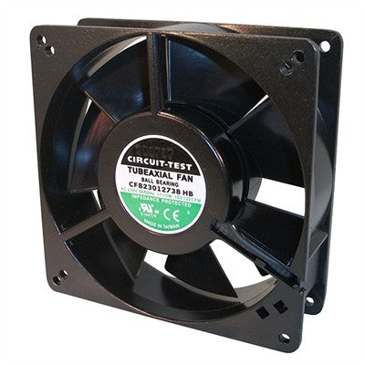 Circuit-Test CFB23012738HB 230VAC Ball Bearing Fan 127mm x 127mm x 38mm 103/120CFM 46/50dB 2700/3000RPM