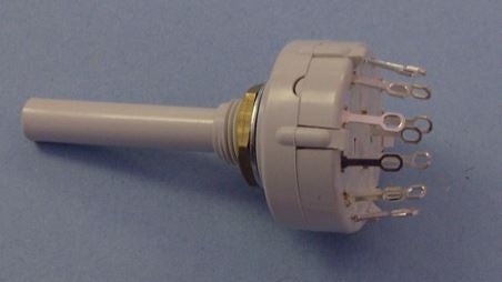 Lorlin CK1024 Rotary Switch 1 Pole 12 Position Non-Shorting, 150mA @ 250VAC/DC, 1A@24VDC, Solder Terminals