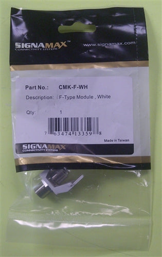 Signamax CMK-F-WH Keystone F Type Connector Module 1GHz, White