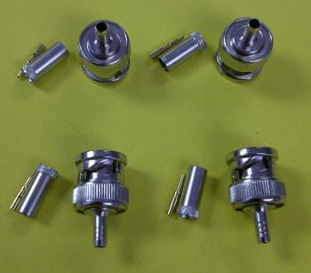 B&L RF BNC Crimp-On Male Connector for Mini RG59 COBNC10-8218 Crimp Die: .068" / .178"
