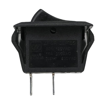 ZF Electronics CRE22F2FBBNE Rocker Switch SPST On-Off, 20A@125VAC / 16A@250VAC, On/Off Markings, QC Terminals