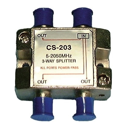 Philmore CS203 3 Way High "Q" Satellite Splitter 5-2050MHz