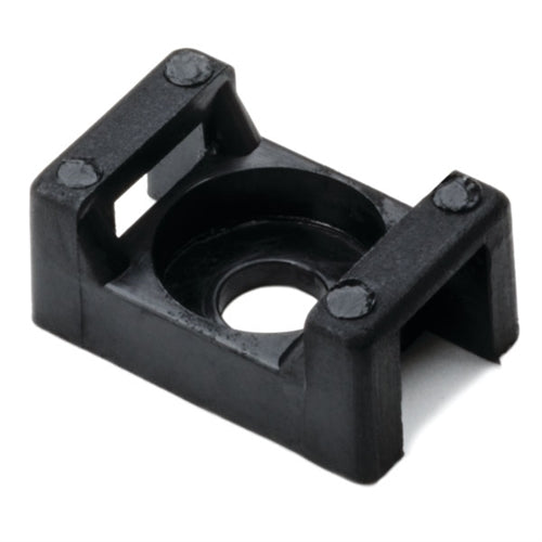 Hellermann Tyton CTM00C2 Cable Tie Anchor Mount (#6 Screw), Black 100/Pack