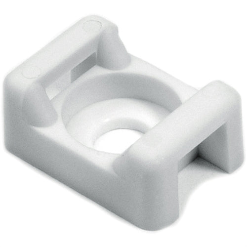 Hellermann Tyton CTM110C2 Cable Tie Anchor Mount (#8 Screw), White 100/Pack