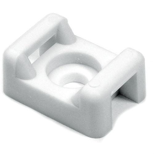 Hellermann Tyton CTM210C2 Cable Tie Anchor Mount (#8 Screw), White 100/Pack