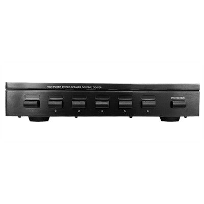 Kuma CVS916 6 Way Stereo Speaker Switch, 150W Per Channel, Impedance Correction & Overload Protection