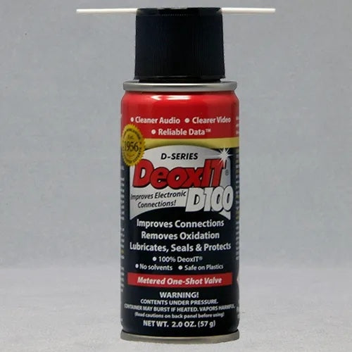 Caig D100S-2 DeoxIT D-Series D100S Spray (Metered One-Shot Spray), 100% Solution, 57g Can