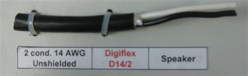 Digiflex D14/2 Premium Speaker Wire w/Rubber Jacket *Caution: Not Rated for FT1/FT4/FT6 2C/14AWG (100M = Full Roll)