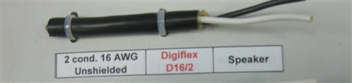 Digiflex D16/2 Premium Speaker Wire w/Rubber Jacket *Caution: Not Rated for FT1/FT4/FT6 2C/16AWG (100M = Full Roll)