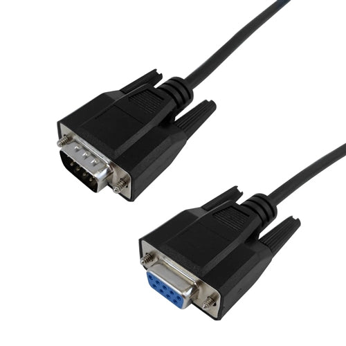 Phantom Cables DB9MF10FT DB9 Male to DB9 Female Serial Cable, Straight-Through, 10ft