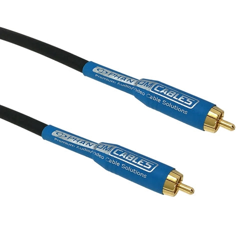 Phantom Cables DIG-RCA1-06 Premium Digital Coax RCA Male to RCA Male Cable 18AWG, 6ft