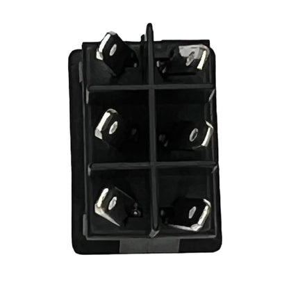 C&K DM61J12S205Q Miniature Rocker Switch DPDT On-On, 10A@125VAC / 5A@250VAC / 10A@30VDC, Solder Terminals