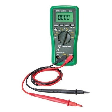 Greenlee DM-65 4,000-Count Digital Multimeter, 1000V 10A ETL Listed, Cat III, Cat IV Approved