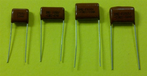 CDE DME2P47K .47uF 250VDC (160VAC) Radial Polyester Film / Mylar Capacitor Mfr# DME2P47K-F