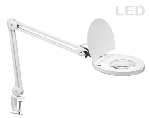 Dainolite HEAVY Duty Magnifier with LED Lamp DMLED10AWH