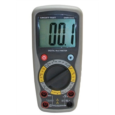 Circuit-Test DMR-6600 Large Multimeter, LCD, Manual Ranging, Cat IV