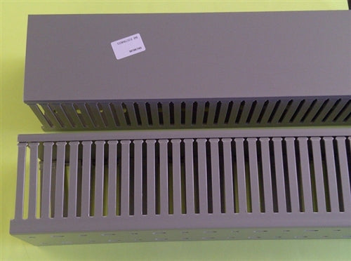 Wieland Wire Finger Duct 2 Meter Gray with Cover (4" x 4") DNG100100 Mfr# 34.286.1010.0