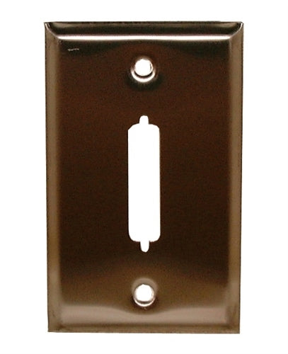 Philmore DW25 Single DB25 D-Sub Stainless Steel Mounting Plate