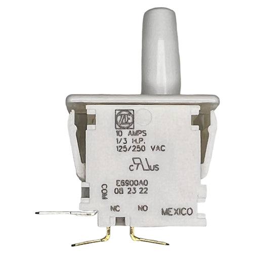 ZF Electronics E6900A0 Interlock Switch with Pin Plunger, SPDT NO/NC, 10A@125VAC/250VAC, QC Terminals, Micro Switch