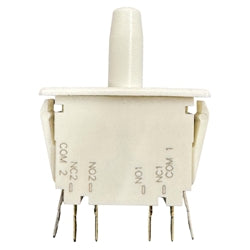 ZF Electronics E79-00A Pushbutton Switch DPDT 15A@125VAC, Panel Mount, Snap-In, .187" Quick Connect, Limit Switch