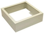 Enforcer EBB8SS 8" Square Surface Speaker Back Box, Open Back Model with Mounting Tabs
