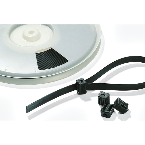 Hellermann Tyton TELS-24STRAP 24" Extended-Length Tie, POM, Black, 25/pkg