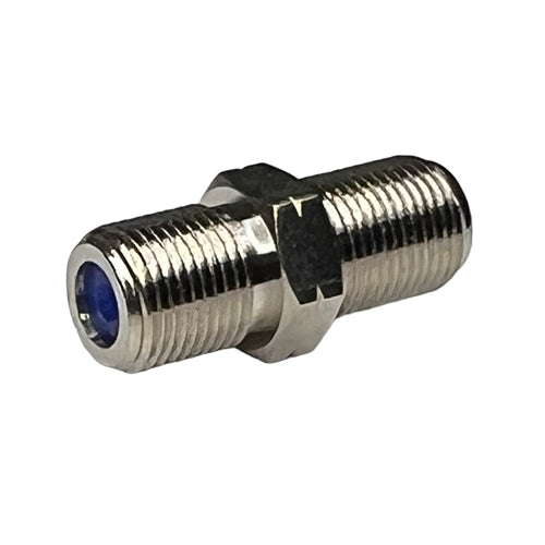ABM F81HR Double F-Type Female Joiner / Coupler, Long Thread, Mounting Nut Not Included (See Part Number BEM82 for Nut)