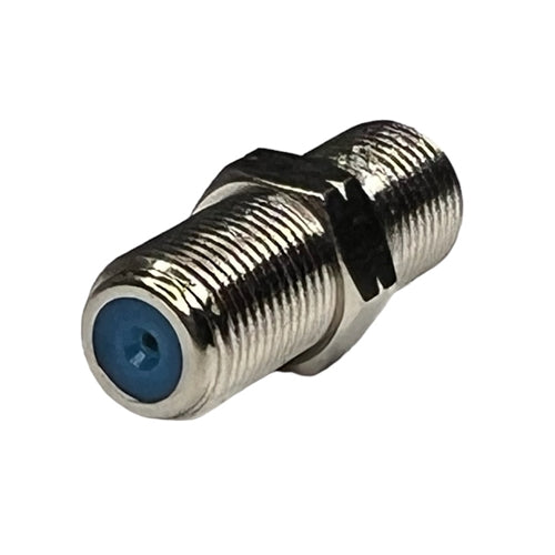 ABM F81HR Double F-Type Female Joiner / Coupler, Long Thread, Mounting Nut Not Included (See Part Number BEM82 for Nut)