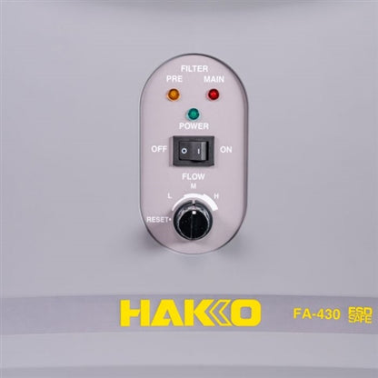 Hakko FA430-KIT1 Smoke and Fume Extractor with Duct Kit & Rectangular Nozzle